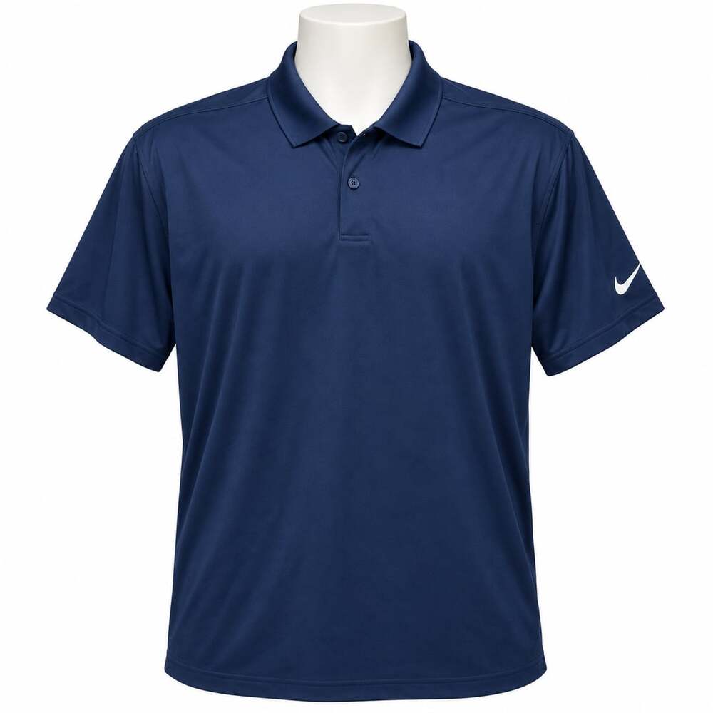 Nike Dri-FIT Polo Shirt Size 2XL Navy Blue Athletic Golf Top
